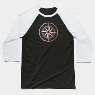 Rose Gold Compass II Baseball T-Shirt
